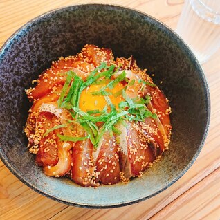 かんぱちの漬け丼